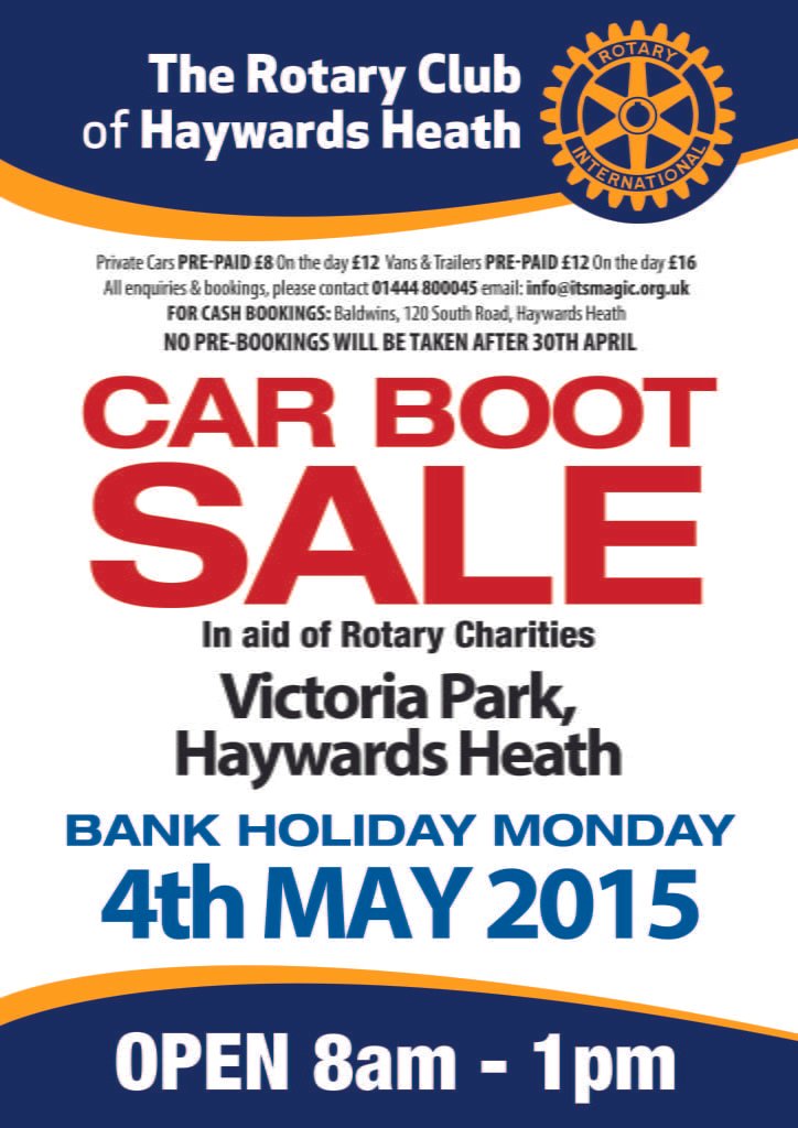 Hh Rotary Car Boot Sale It S Magic Live Charity Music Concerts